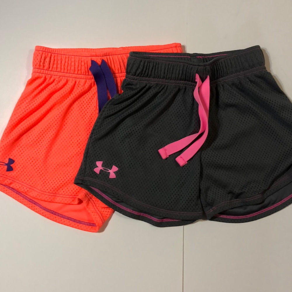 Under Armour Girl’s Shorts 2 Pair YSM 7/8 EC